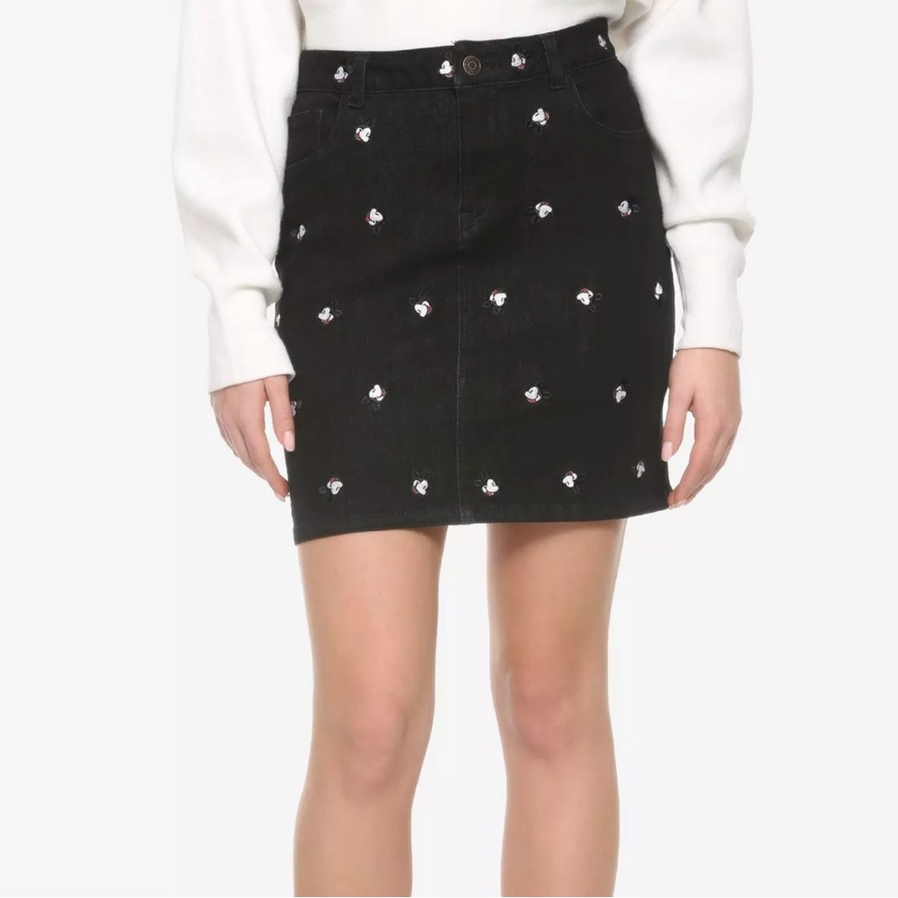 Cakeworthy Mickey Mouse Embroidered Denim Skirt NWOT